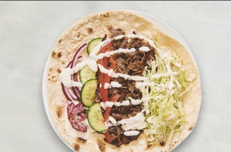Kebab sandwich rulle